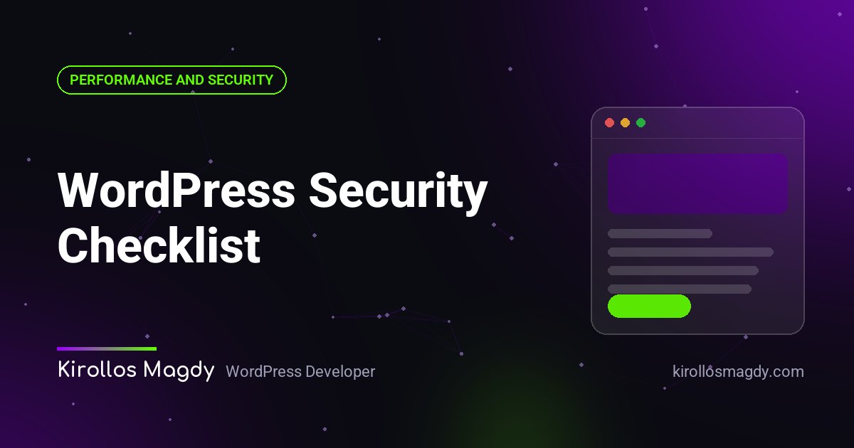 WordPress Security Checklist: 15 Steps to Protect Your Website in 2026
